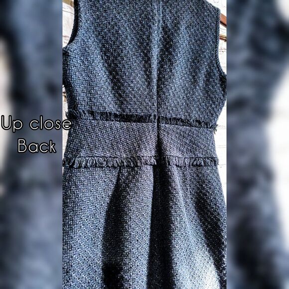 Tory Burch natalia sleeveless dark Blue tweed dress - Picture 4 of 9